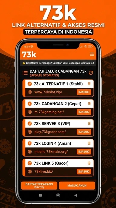 Link Alternatif 73k untuk Pengguna Android Indonesia