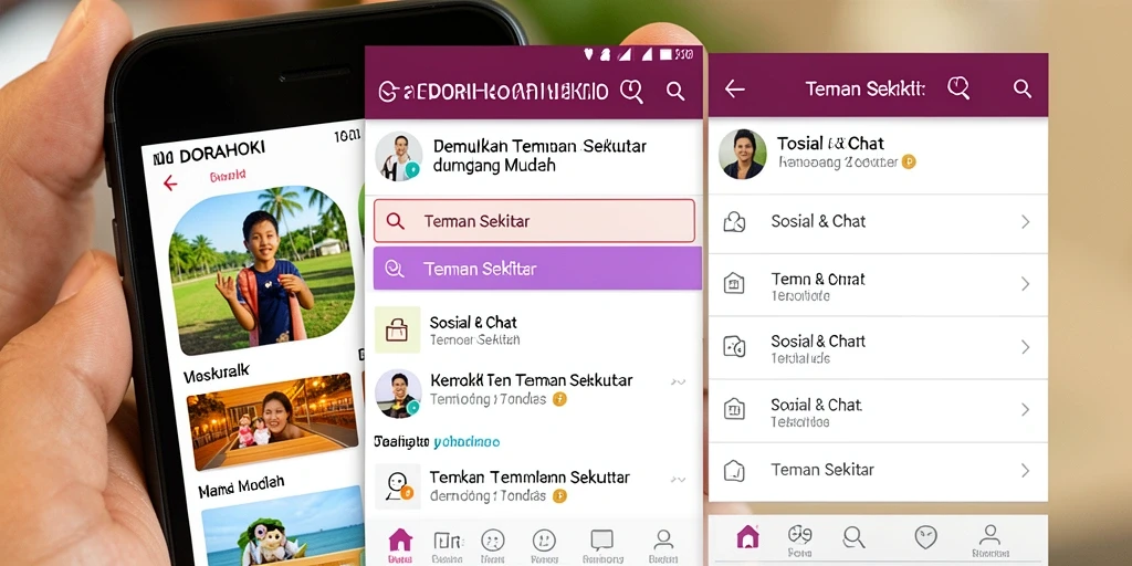 Antarmuka DORAHOKI yang menarik dan mudah digunakan.