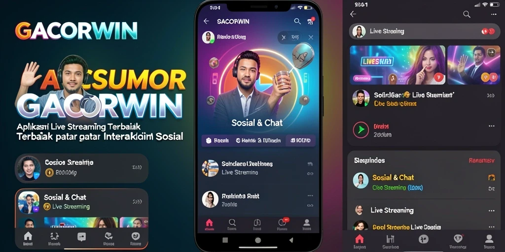 Tampilan antarmuka GACORWIN saat Live Streaming yang menarik dan interaktif.