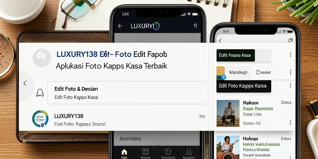 Antarmuka LUXURY138 yang intuitif untuk editing foto kertas kaca.